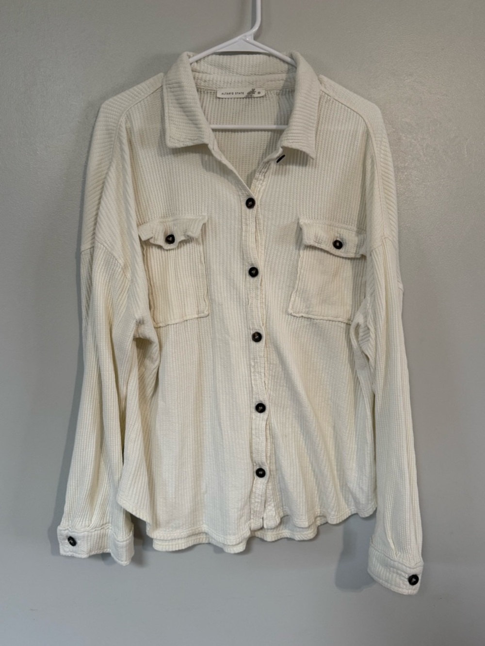 Altar’d State Waffle Knit Button-Down